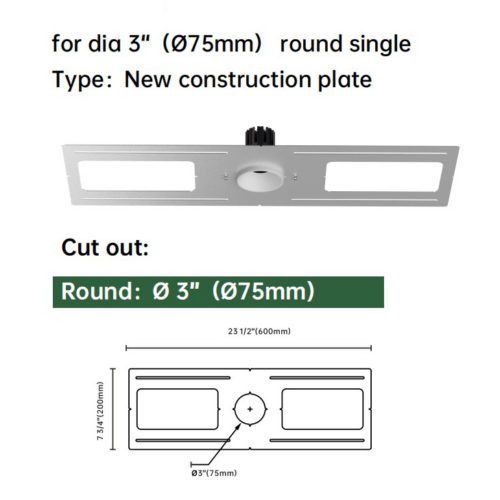 bracket plate round