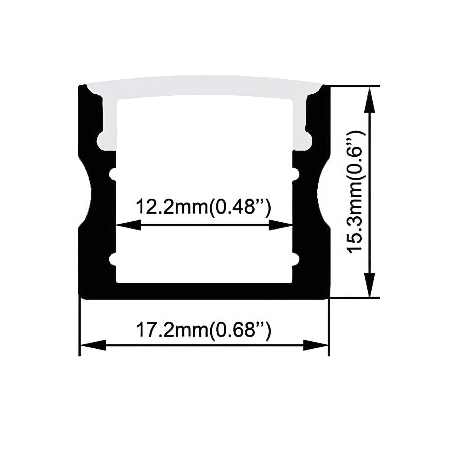 Led Aluminum Channel for Strip Lights - SM1715 (3)